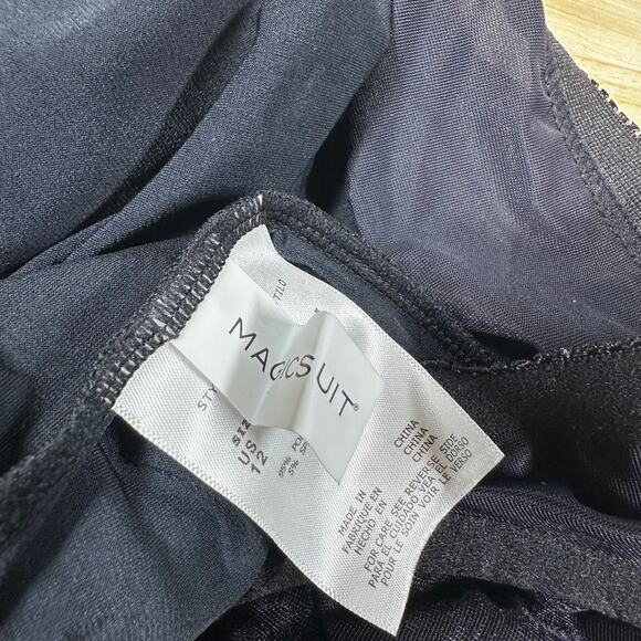 Magicsuit Halo Effect Angelika Tankini Set Black Women's Size 12 New With Tags - Picture 5 of 8